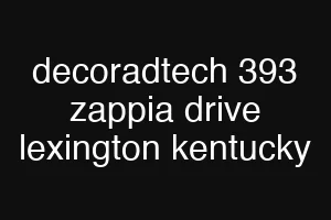 decoradtech 393 zappia drive lexington kentucky